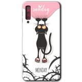 MRCİLETİSİM mrc166747 Dark Sunday Kılıf HD Desen Baskılı Arka Kapak Samsung Galaxy A7 2018 ile uyumlu