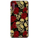 MRCİLETİSİM mrc166755 Kurukafa Aşk Kılıf HD Desen Baskılı Arka Kapak Samsung Galaxy A7 2018 ile uyumlu