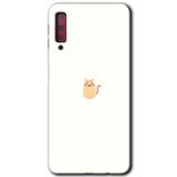MRCİLETİSİM mrc166785 Cat Minimalism Kılıf HD Desen Baskılı Arka Kapak Samsung Galaxy A7 2018 ile uyumlu