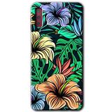 MRCİLETİSİM mrc166805 Hibiscus Flowers Kılıf HD Desen Baskılı Arka Kapak Samsung Galaxy A7 2018 ile uyumlu