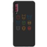 MRCİLETİSİM mrc166829 Avengers Minimalism Kılıf HD Desen Baskılı Arka Kapak Samsung Galaxy A7 2018 ile uyumlu