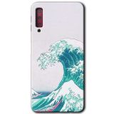 MRCİLETİSİM mrc166834 Dalga Kılıf HD Desen Baskılı Arka Kapak Samsung Galaxy A7 2018 ile uyumlu
