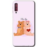 MRCİLETİSİM mrc166838 Sevgili Ayıcık Kılıf HD Desen Baskılı Arka Kapak Samsung Galaxy A7 2018 ile uyumlu