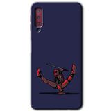MRCİLETİSİM mrc166851 DeadPool 3 Kılıf HD Desen Baskılı Arka Kapak Samsung Galaxy A7 2018 ile uyumlu