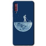 MRCİLETİSİM mrc166885 Uzay İşçisi Kılıf HD Desen Baskılı Arka Kapak Samsung Galaxy A7 2018 ile uyumlu