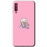 MRCİLETİSİM mrc167015 Bad Grandmother Kılıf HD Desen Baskılı Arka Kapak Samsung Galaxy A7 2018 ile uyumlu