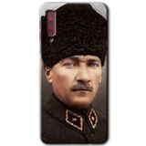 MRCİLETİSİM mrc167017 Başkomutan Atatürk Kılıf HD Desen Baskılı Arka Kapak Samsung Galaxy A7 2018 ile uyumlu