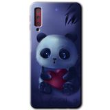 MRCİLETİSİM mrc167019 Bebek Panda Kılıf HD Desen Baskılı Arka Kapak Samsung Galaxy A7 2018 ile uyumlu