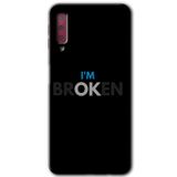 MRCİLETİSİM mrc167033 Im Broken Kılıf HD Desen Baskılı Arka Kapak Samsung Galaxy A7 2018 ile uyumlu