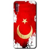 MRCİLETİSİM mrc167054 Türkiyem Kılıf HD Desen Baskılı Arka Kapak Samsung Galaxy A7 2018 ile uyumlu