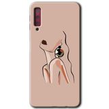 MRCİLETİSİM mrc167079 Çizim Silüet Kılıf HD Desen Baskılı Arka Kapak Samsung Galaxy A7 2018 ile uyumlu