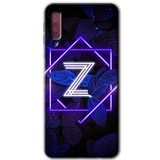 MRCİLETİSİM mrc167096 Dark Neon Yaprak Z Harfi Kılıf HD Desen Baskılı Arka Kapak Samsung Galaxy A7 2018 ile uyumlu