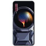 MRCİLETİSİM mrc167115 Astronot Kılıf HD Desen Baskılı Arka Kapak Samsung Galaxy A7 2018 ile uyumlu
