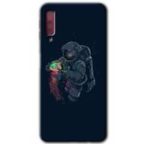 MRCİLETİSİM mrc167127 Astronot Kıyafeti Kılıf HD Desen Baskılı Arka Kapak Samsung Galaxy A7 2018 ile uyumlu