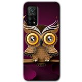 MRCİLETİSİM (mrc16750) Owl Bird Branch Kılıf Baskılı Kapak Tam Kaplayan Mat Seramik Xiaomi Mi 10T Pro ile uyumlu