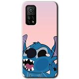 MRCİLETİSİM (mrc16956) Stitch Kılıf Baskılı Kapak Tam Kaplayan Mat Seramik Xiaomi Mi 10T Pro ile uyumlu