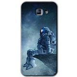 MRCİLETİSİM mrc171572 Astronot Yalnızlığı Kılıf HD Desen Baskılı Arka Kapak Samsung Galaxy A8 2016 ile uyumlu