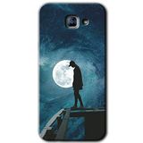 MRCİLETİSİM mrc171581 Dolunay Yalnızlık Kılıf HD Desen Baskılı Arka Kapak Samsung Galaxy A8 2016 ile uyumlu