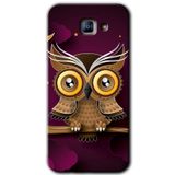 MRCİLETİSİM mrc171625 Owl Bird Branch Kılıf HD Desen Baskılı Arka Kapak Samsung Galaxy A8 2016 ile uyumlu