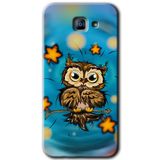 MRCİLETİSİM mrc171626 Owl Bird Stars Kılıf HD Desen Baskılı Arka Kapak Samsung Galaxy A8 2016 ile uyumlu