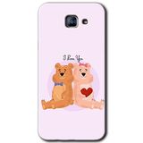 MRCİLETİSİM mrc171788 Sevgili Ayıcık Kılıf HD Desen Baskılı Arka Kapak Samsung Galaxy A8 2016 ile uyumlu