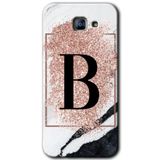MRCİLETİSİM mrc171847 Pembe Mermer Desenli B Harfi Kılıf HD Desen Baskılı Arka Kapak Samsung Galaxy A8 2016 ile uyumlu