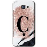 MRCİLETİSİM mrc171851 Pembe Mermer Desenli Ç Harfi Kılıf HD Desen Baskılı Arka Kapak Samsung Galaxy A8 2016 ile uyumlu