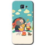MRCİLETİSİM mrc171911 Kış Pikniği Kılıf HD Desen Baskılı Arka Kapak Samsung Galaxy A8 2016 ile uyumlu