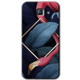 MRCİLETİSİM mrc171912 Flamingo Yaprak Kılıf HD Desen Baskılı Arka Kapak Samsung Galaxy A8 2016 ile uyumlu