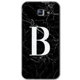 MRCİLETİSİM mrc171920 Siyah Mermer Desenli B Harfi Kılıf HD Desen Baskılı Arka Kapak Samsung Galaxy A8 2016 ile uyumlu