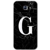 MRCİLETİSİM mrc171928 Siyah Mermer Desenli G Harfi Kılıf HD Desen Baskılı Arka Kapak Samsung Galaxy A8 2016 ile uyumlu