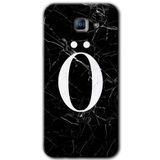 MRCİLETİSİM mrc171939 Siyah Mermer Desenli Ö Harfi Kılıf HD Desen Baskılı Arka Kapak Samsung Galaxy A8 2016 ile uyumlu
