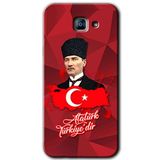 MRCİLETİSİM mrc171962 Atatürkiye Kılıf HD Desen Baskılı Arka Kapak Samsung Galaxy A8 2016 ile uyumlu