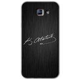MRCİLETİSİM mrc171984 İmza Atatürk Kılıf HD Desen Baskılı Arka Kapak Samsung Galaxy A8 2016 ile uyumlu