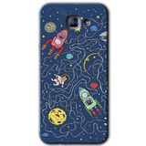 MRCİLETİSİM mrc171986 Kedi Galaksi Kılıf HD Desen Baskılı Arka Kapak Samsung Galaxy A8 2016 ile uyumlu