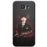 MRCİLETİSİM mrc171988 Kemal Atatürk Kılıf HD Desen Baskılı Arka Kapak Samsung Galaxy A8 2016 ile uyumlu