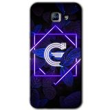 MRCİLETİSİM mrc172013 Dark Neon Yaprak G Harfi Kılıf HD Desen Baskılı Arka Kapak Samsung Galaxy A8 2016 ile uyumlu