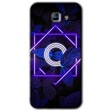 MRCİLETİSİM mrc172023 Dark Neon Yaprak O Harfi Kılıf HD Desen Baskılı Arka Kapak Samsung Galaxy A8 2016 ile uyumlu