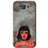 MRCİLETİSİM mrc172027 Devil Girl Kılıf HD Desen Baskılı Arka Kapak Samsung Galaxy A8 2016 ile uyumlu