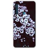 MRCİLETİSİM mrc172221 Beyaz Çiçek Kılıf HD Desen Baskılı Arka Kapak Samsung Galaxy A9 2018 ile uyumlu