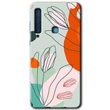 MRCİLETİSİM mrc172335 Vektör Çiçekler Kılıf HD Desen Baskılı Arka Kapak Samsung Galaxy A9 2018 ile uyumlu