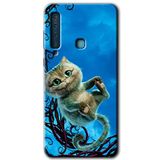 MRCİLETİSİM mrc172527 Çılgın Kedi Kılıf HD Desen Baskılı Arka Kapak Samsung Galaxy A9 2018 ile uyumlu