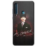 MRCİLETİSİM mrc172538 Kemal Atatürk Kılıf HD Desen Baskılı Arka Kapak Samsung Galaxy A9 2018 ile uyumlu