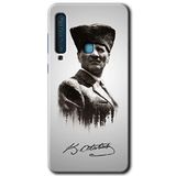 MRCİLETİSİM mrc172544 Mustafa Kemal Atatürk Kılıf HD Desen Baskılı Arka Kapak Samsung Galaxy A9 2018 ile uyumlu