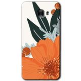 MRCİLETİSİM mrc172763 Portakal Çiçeği Kılıf HD Desen Baskılı Arka Kapak Samsung Galaxy C7 Pro ile uyumlu