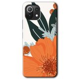 MRCİLETİSİM (mrc17338) Portakal Çiçeği Kılıf Baskılı Kapak Tam Kaplayan Mat Seramik Xiaomi Mi 11 Lite ile uyumlu