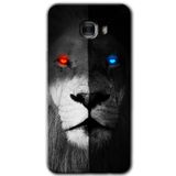 MRCİLETİSİM mrc174865 Fire and Ice Lion Kılıf HD Desen Baskılı Arka Kapak Samsung Galaxy C9 Pro ile uyumlu