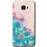 MRCİLETİSİM mrc174893 Çizim Yapraklar Kılıf HD Desen Baskılı Arka Kapak Samsung Galaxy C9 Pro ile uyumlu
