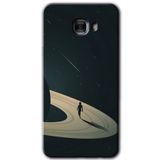 MRCİLETİSİM mrc174899 Space Planet Kılıf HD Desen Baskılı Arka Kapak Samsung Galaxy C9 Pro ile uyumlu