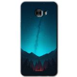 MRCİLETİSİM mrc174924 Night Fores Mount Kılıf HD Desen Baskılı Arka Kapak Samsung Galaxy C9 Pro ile uyumlu